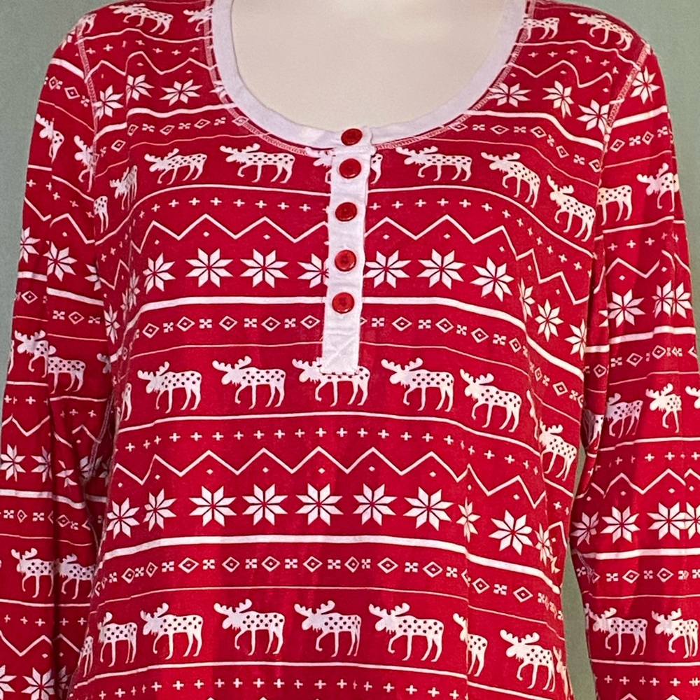 Lazy One Women’s Nordic Moose Nightshirt